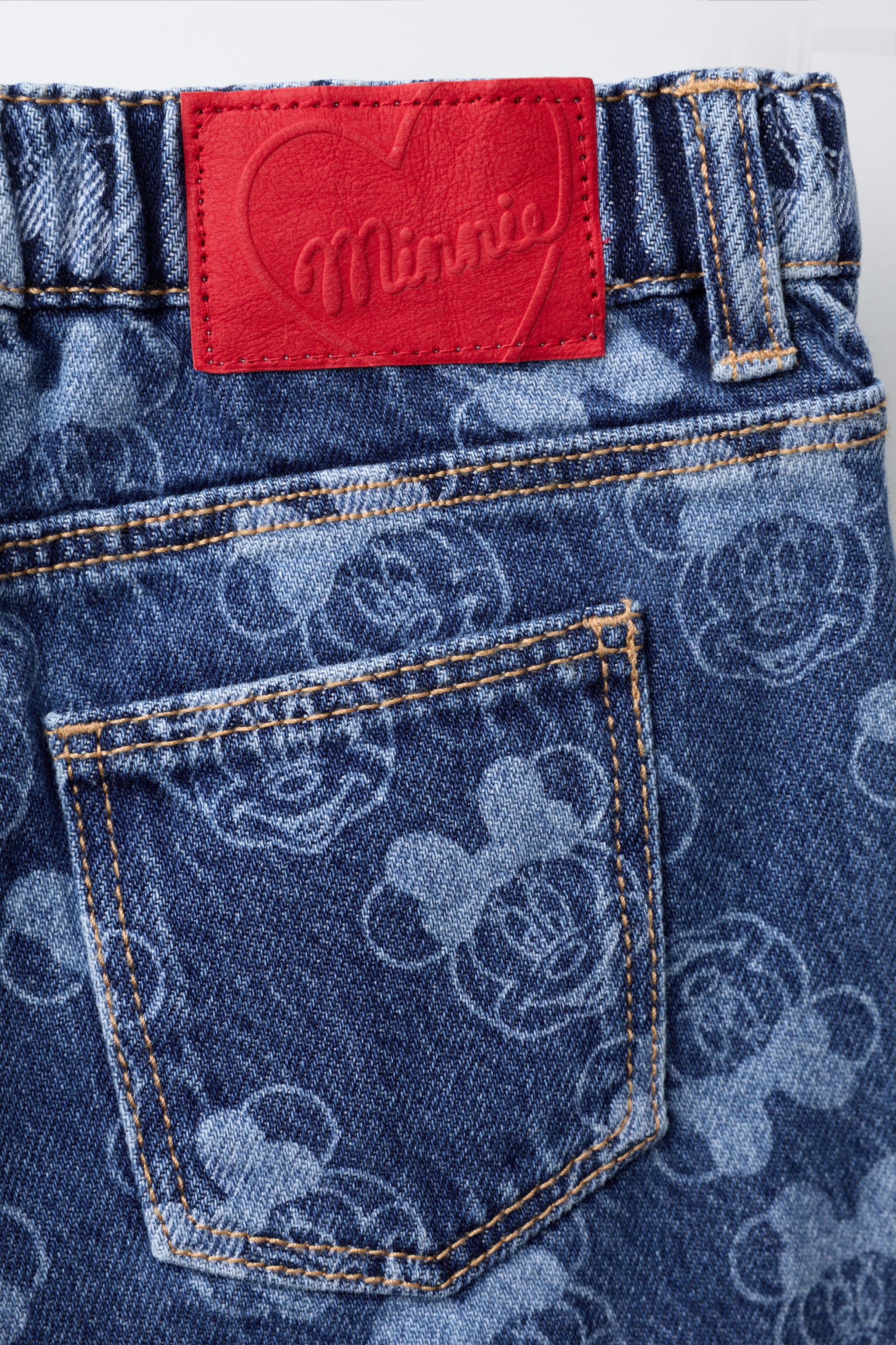 MINNIE MOUSE © DISNEY PRINT CULOTTE JEANS